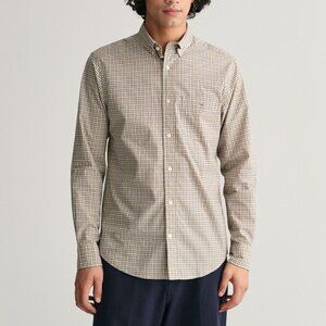 Bonobos Sz‎ L Heather Yellow Gray Plaid Slim Fit Shirt Chest Pocket Button Down